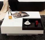 white square high gloss MDF modern coffee table