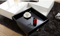 white square high gloss MDF modern coffee table