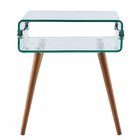 KLD chinese fancy glass small coffee side tables