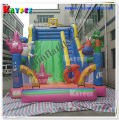 China Sponge Bob Slide Inflatable cartoon characters slide Inflatable slide GameKSL078 supplier