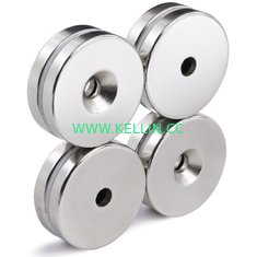 Kellin Neodymium Magnet Disc with Countersunk Pair Magnetized Refrigerator Magnets