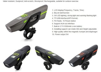 China Bicycle Audio Featur Water resistant, Dustproof, Anti-scratch, Shockproof, Rechargeable, suitable for outdoor exercise. supplier
