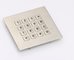 IP68 waterproof stainless steel brushed metal keypad with 16 key buttons for rugged telephone set supplier