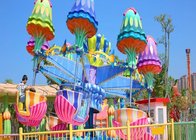 Amusement park games factory family rides shaking head happy jellyfish