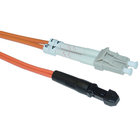 China SC to LC Simplex Multimode 62.5 / 125 μm Fiber Optic Patch Cord for Transmitter Orange company