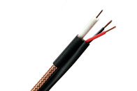 China RG59 Micro CCTV Coaxial Cable 95% CCA Braiding with CCA Power Siamese Cable manufacturer