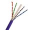 China Plenum Network Cable UTP Cat6 23 AWG Solid Bare Copper with CMP Rated Blue PVC exporter
