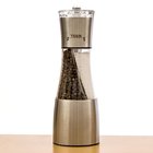 Stainless steel 2-in-1 salt and pepper mill
