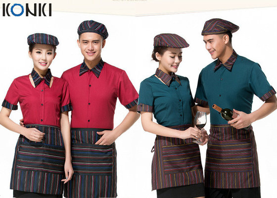 China Cool Restaurant Wait Staff Uniforms Nice Shirt And Pants For Restaurant supplier