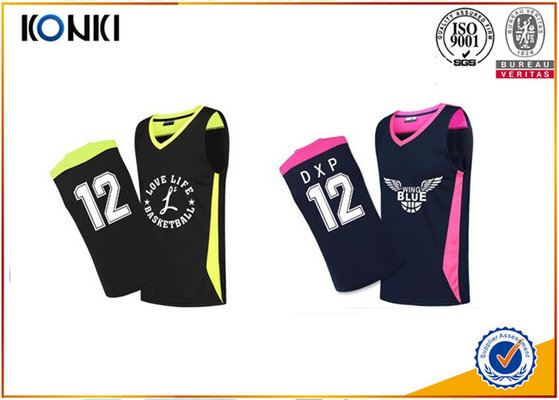 China Mesh Fabric Custom Sports Apparel Basketball Uniform For Adults Womens / Men supplier