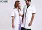 Custom Medical Scrubs Uniforms , White Doctor Lab Coat For Man / Women supplier
