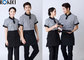Stripe Shirt Restaurant Staff Uniforms Embroidered Workwear For Women supplier
