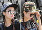 Cool Custom Caps Hats Embroidery / Camouflage Hip Hop Cap For Girls supplier
