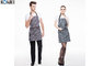 Black And White Stripes Custom Cooking Aprons Printing / Embroidery Logo supplier