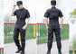 Cool Security Guard Uniform , Black Short Sleeve Security Uniform Shirts supplier