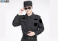 Black Private Security Uniforms , Long Sleeve Jacket Shirt And Pant supplier