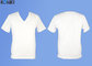 Cotton Plain White T Shirt  V Neck T Shirt Printing For Man and Women supplier