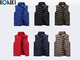 Winter Orange Down Vest Custom Jackets Winter Vest Polyester / Pad Material supplier