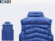 Winter Orange Down Vest Custom Jackets Winter Vest Polyester / Pad Material supplier