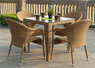 Square Patio Dining Sets Garden Outdoor Rattan & Wicker Furniture Color Optional