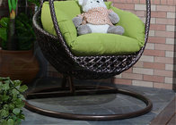 Outdoor Hanging Chair wicker suspended chair with metal & rattan combination