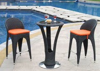 Patio Bar Sets Poolside Bar Furniture Set 3-piece Rattan/Wicker Seating Set