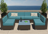 Outdoor Sofa Furniture Rattan/Wicker Sofa Set Sectional 6 Seat 1 Central Table