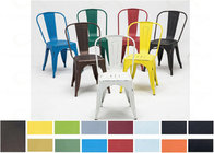 Indoor Outdoor Tolix Style Chair Commercial Grade Dining Metal Furniture