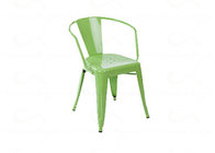 Galvanized Steel Outdoor Powder Coating Metal Chair Restaurant Dining Seats