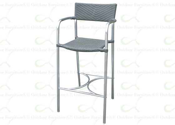 Commercial Outdoor Bar Chairs Patio Aluminum Bar Stools for Restaurant
