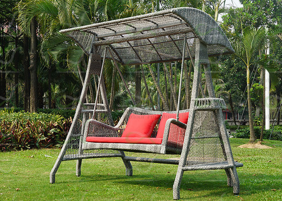 Garden Furniture Outdoor Swing Chairs Patio Swing with Canopy Wicker Weaved