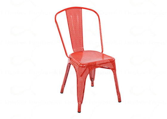 Indoor Outdoor Mesh Chair Metal Chair Side Chair High Back Tolix Style