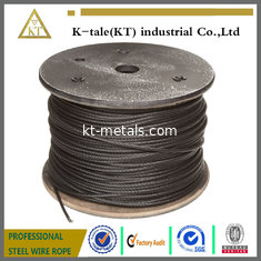 China Steel Wire Rope coated with Asphalt/black steel wire rope /black galvanized steel wire rope supplier