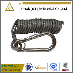 China spring wire rope sling ,black coated steel wire rope sling supplier