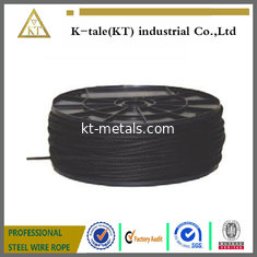 China Wholesale black steel wire rope 7x19 aircraft cable for stage supplier