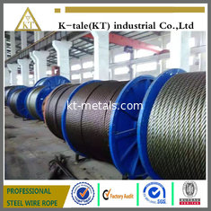 China 6x36+FC Steel Wire Rope for elevator Used In Construction Of Transmission Line in china supplier