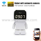 Robot wifi cctv ip wireless camera with alarm clock  smart home robot camera