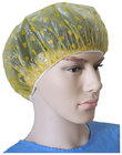 Disposable PE Shower Cap with Heart-Shaped in Yellow