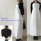 Waterproof PVC Apron with Easy Ties and Corns Button in White Color/PVC Apron