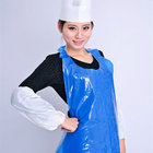 Disposable Plastic PVC Apron Cooking Apron in Blue Color/Disposable PE Apron
