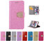 Glitter PU leather wallet Case For iPhone 4 5s 6 plus 7  galaxy s5 s4 S6 S7 NOTE 7 3 5 supplier