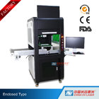 High Precision Big Enclosed Fiber Laser Marking Machine 100W with Conveyor