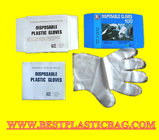 Food handling disposable plastic clear HDPE PE gloves