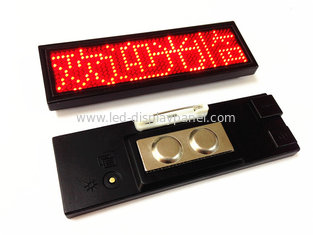 China Programmable LED scrolling message Badge supplier