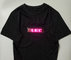 wholesale  high quality custom led light t shirt  Programmable rolling message flashing LED T-shirt for Nightclub supplier