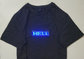 hot sale custom light up LED T-shirt programmable rolling message led tshirt comfortable wearing flashing led tshirt supplier