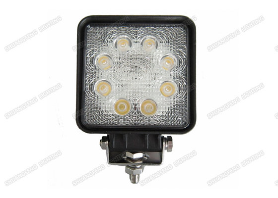 China 6000K 24W Square LED Off Road Driving Lights 4x4 LED Work Lights For ATV Tractor supplier