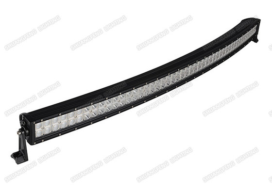 China High Intensity 50 Inch Curved LED Light Bar 10 - 32V Double Row For Trains / Boat supplier