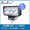 IP68 9W LED Off Road Driving Lights 6000K Black / White 273 * 230 * 295mm supplier