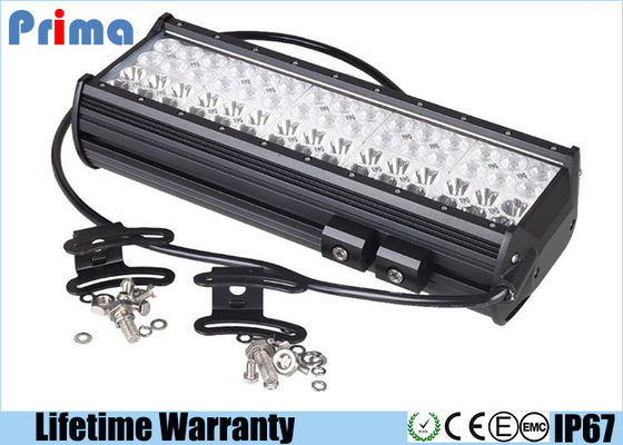 China 15&quot; 180W Rectangle Work Light Bar Quad Row Off Road Lights For Military Command Vehicle supplier